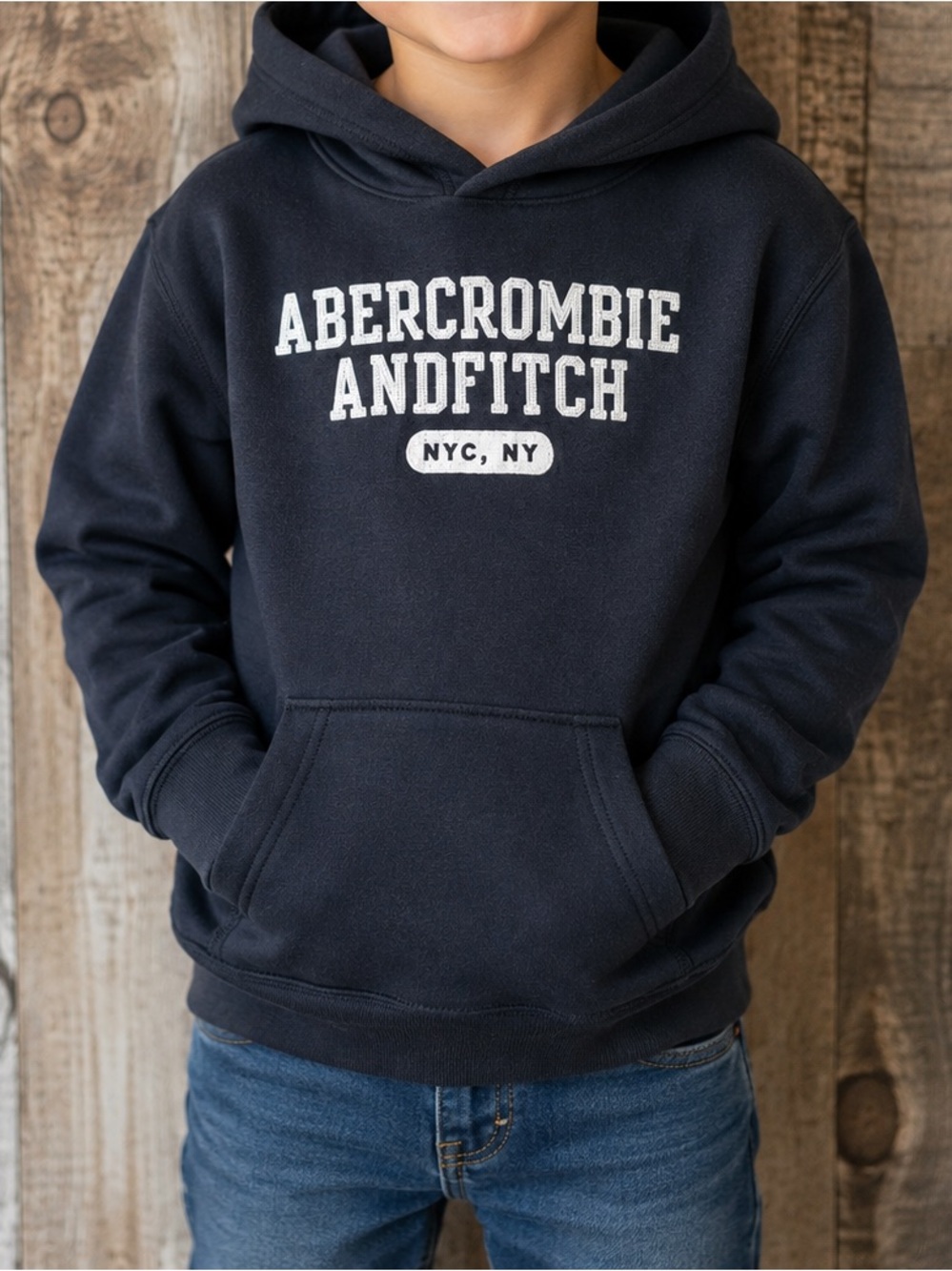 ABERCROMBIE AND FITCH hooded Sweatshirt-size 7/8